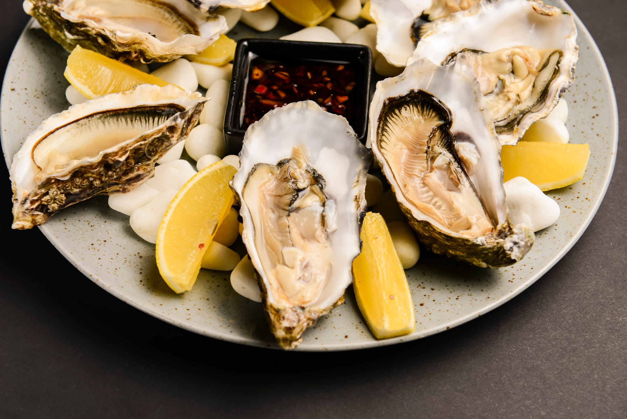 Oysters with Ginger and Chilli