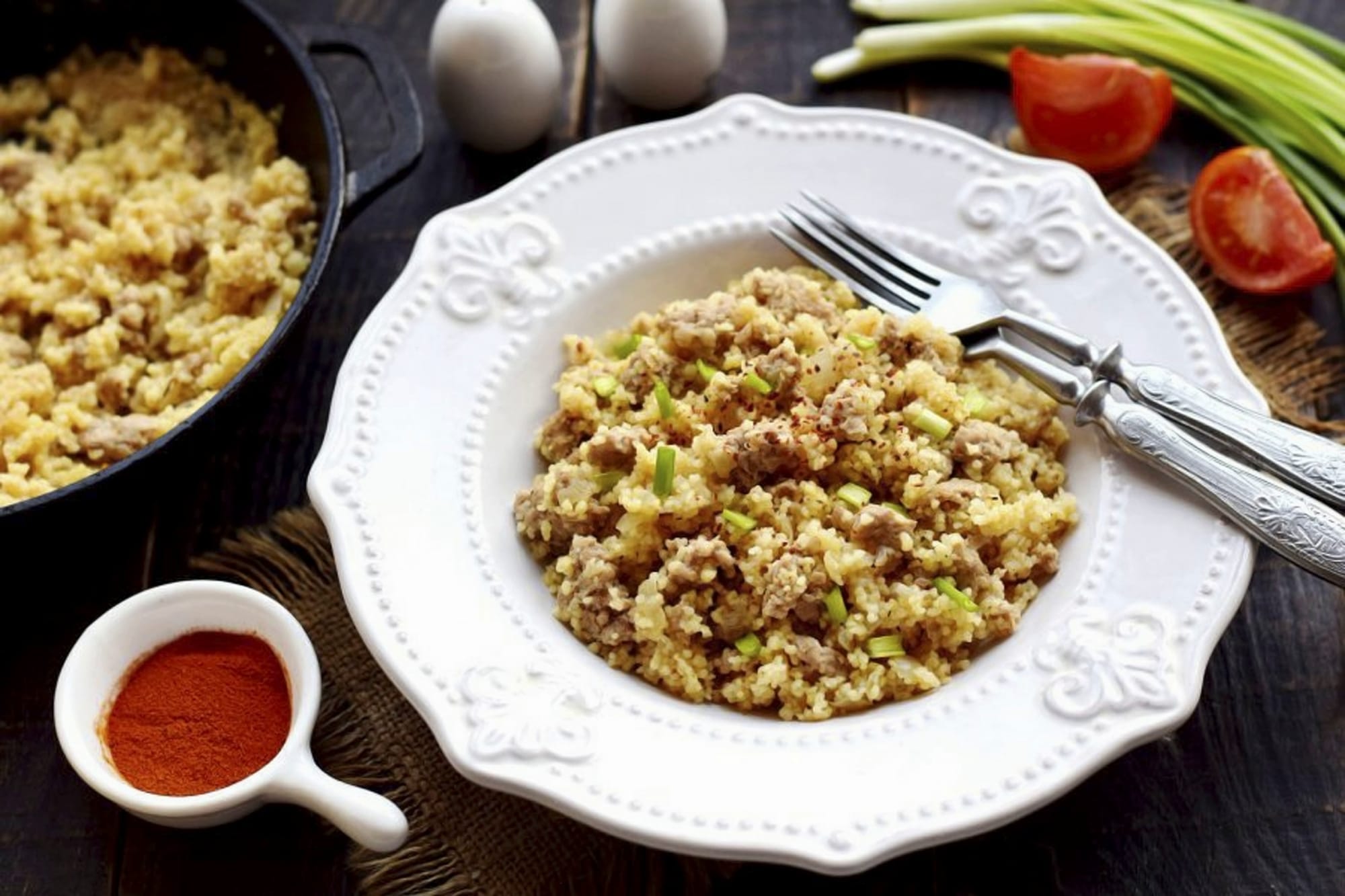 Couscous Salad with Spiced Turkey Mince