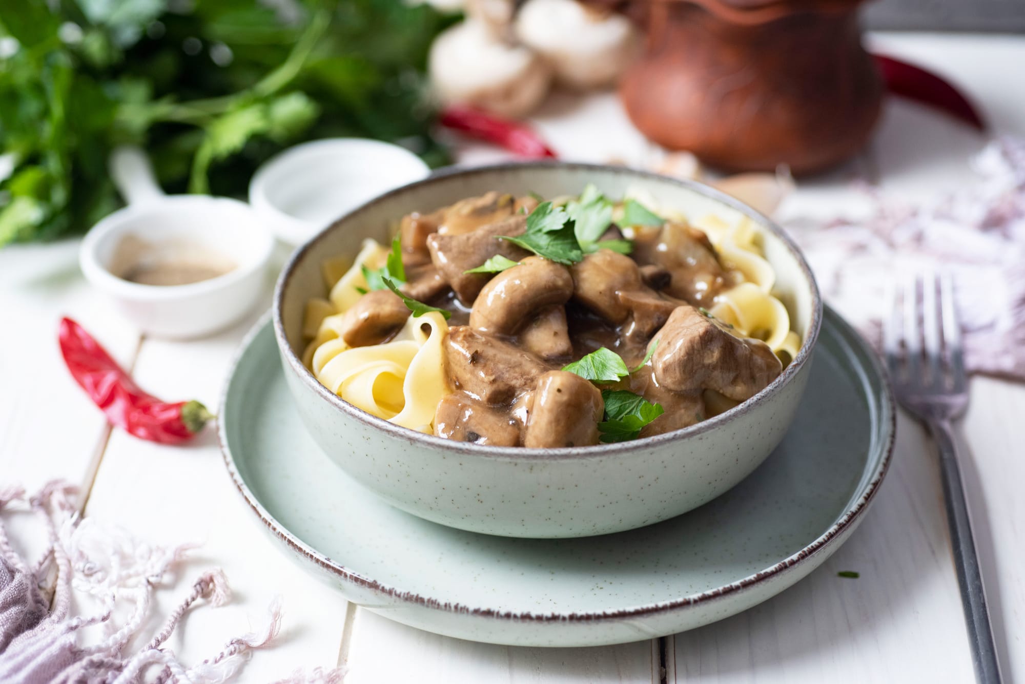 Duck Stroganoff