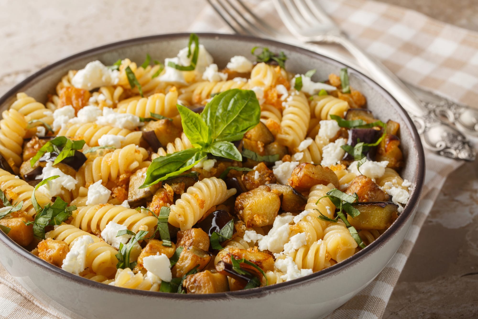 Pasta with Goat’s Cheese and Hazelnuts