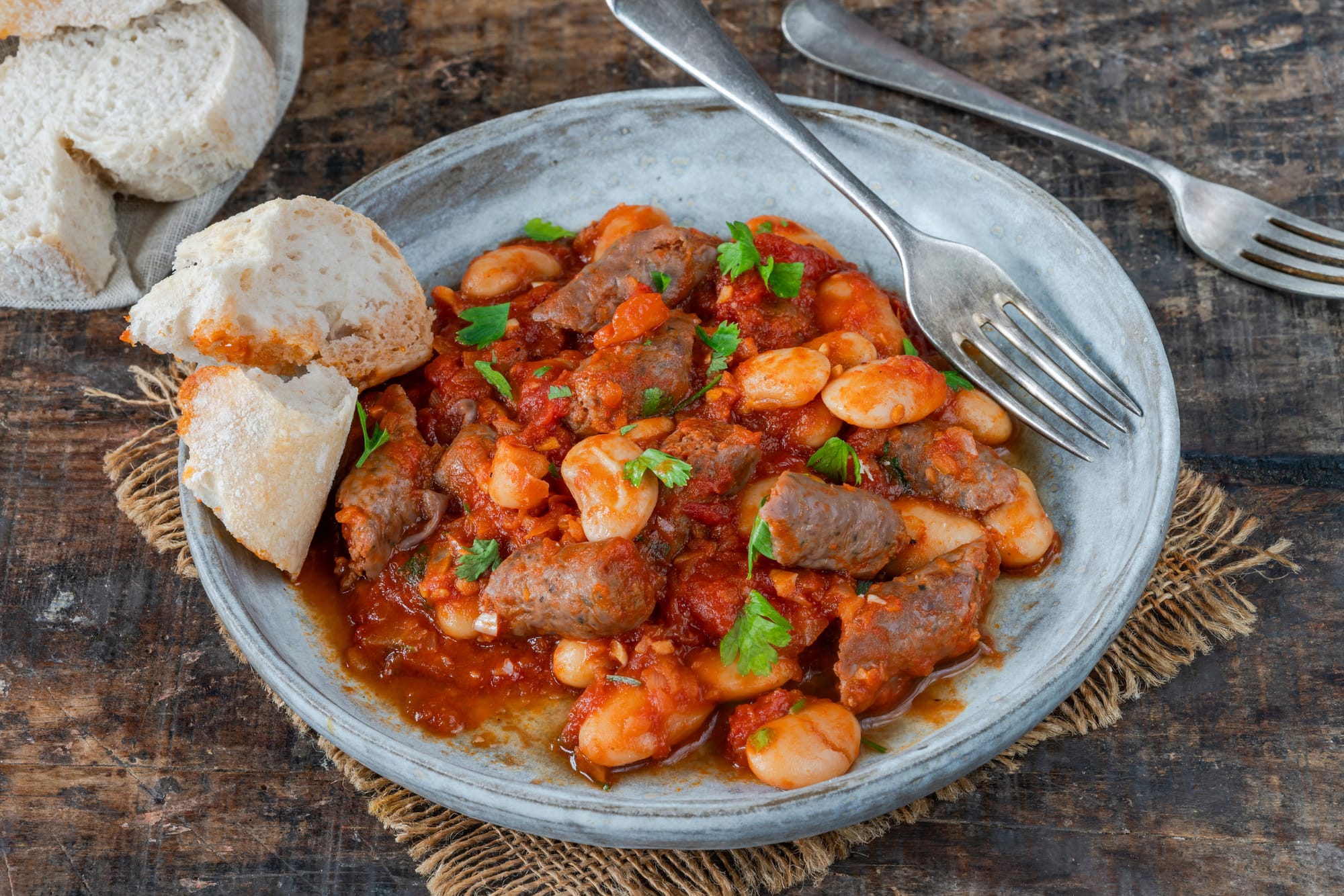 Italian Sausage and Cannellini Bean Braise