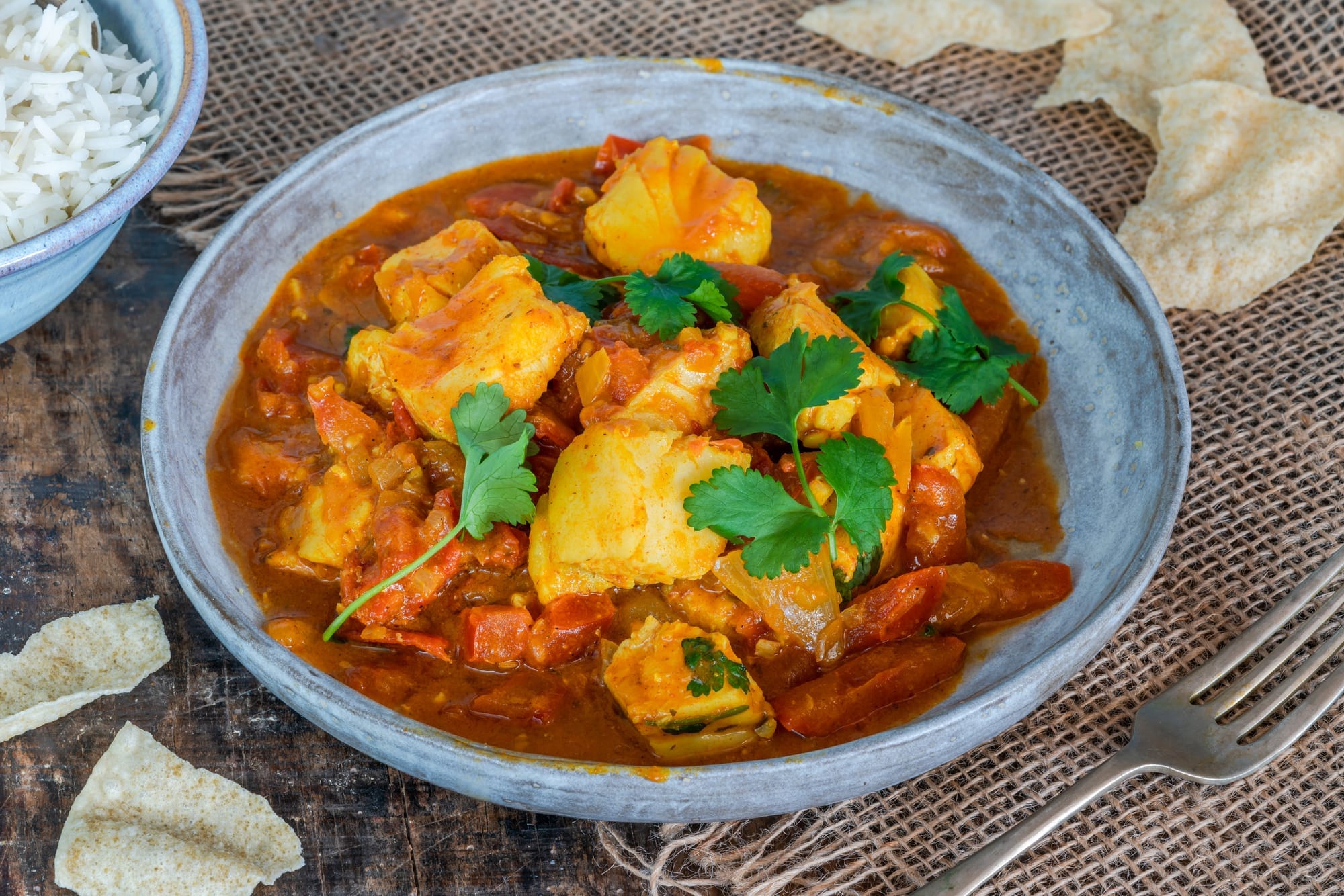 Tikka Cod on Garlic Naan