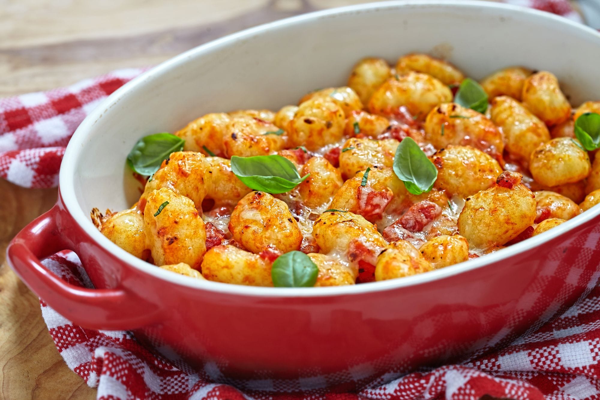 Baked Gnocchi with Tomato and Basil