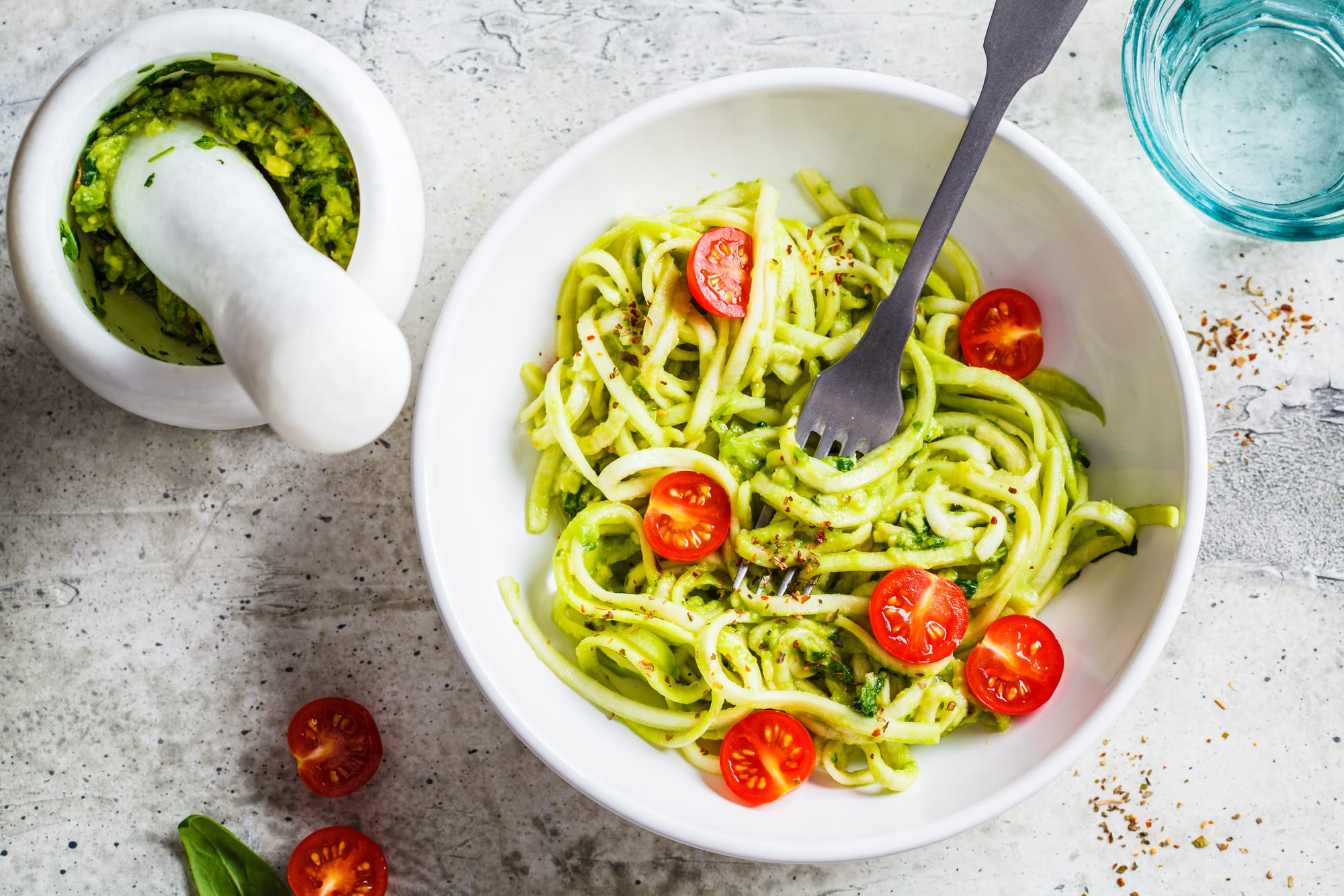 Avocado and Lime Spaghetti