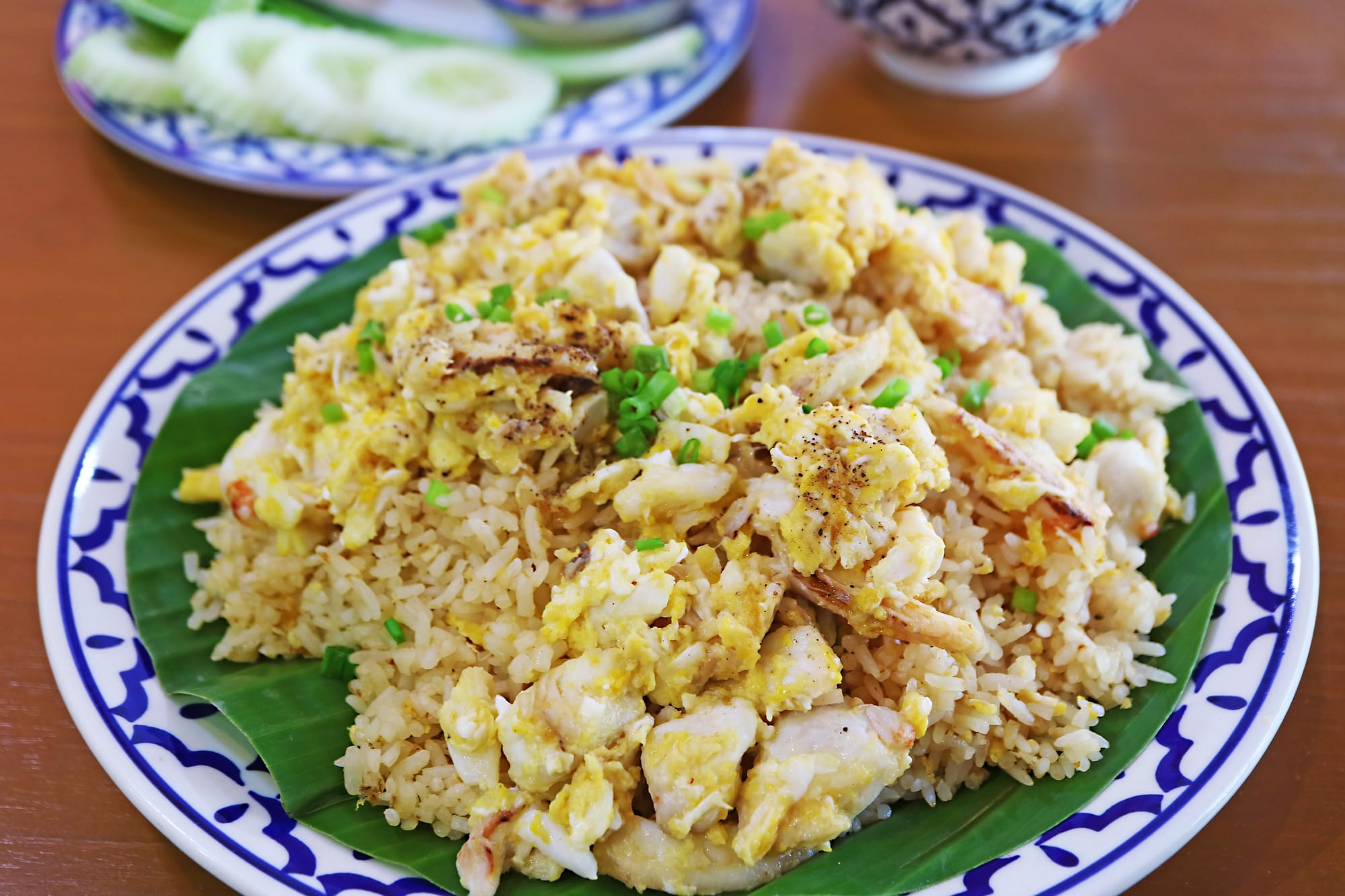 Fried Rice with Crab and Leeks