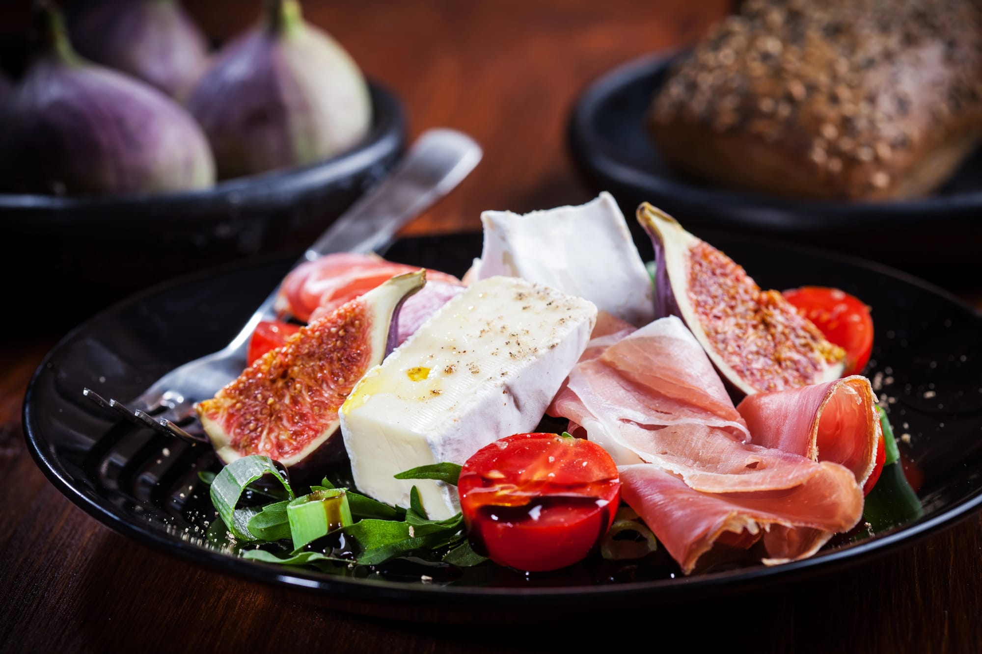 Fig, Halloumi and Prosciutto Salad