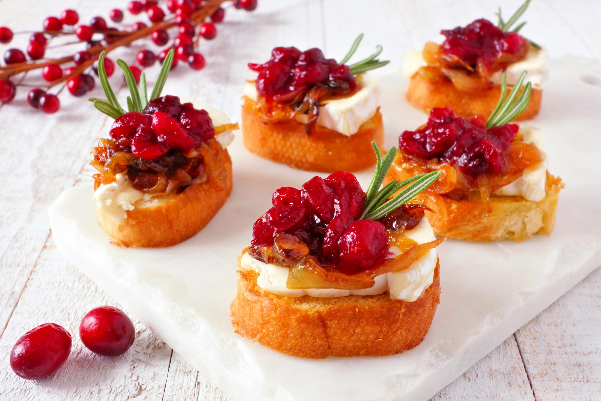 Caramelised Onion and Goat’s Cheese Crostini