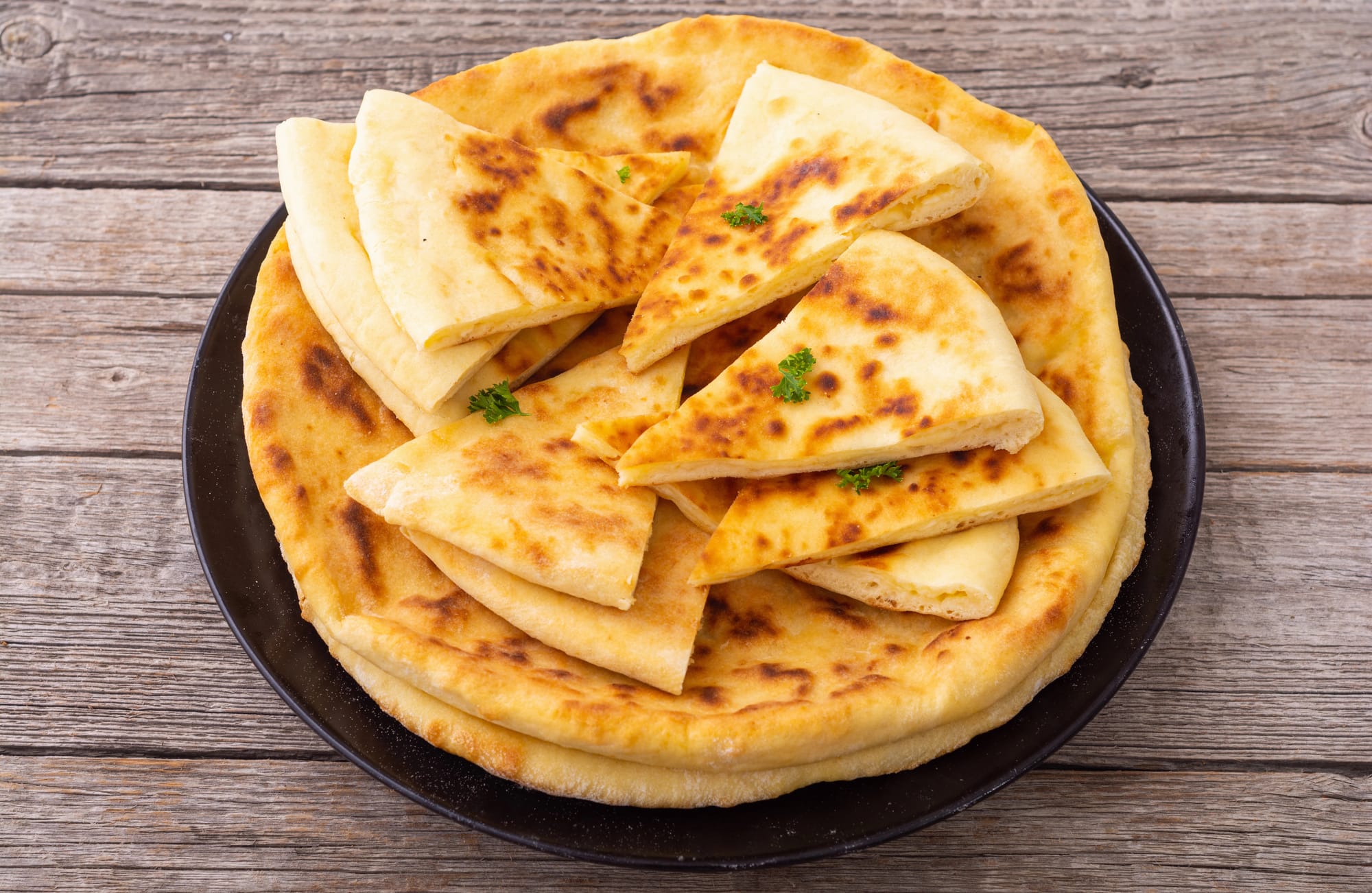 Paneer and Cheddar Naans