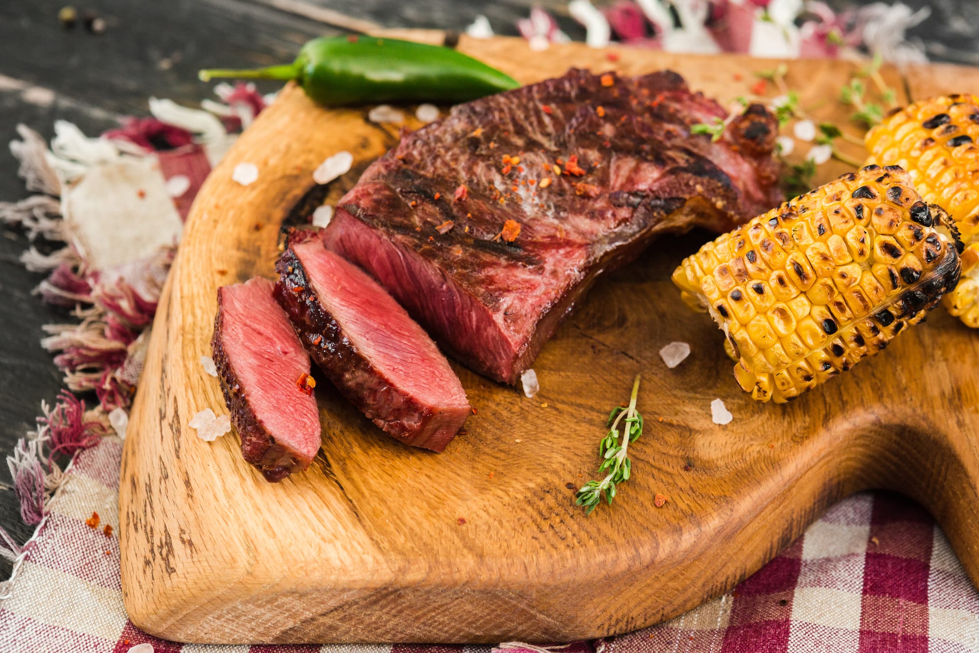Steak and Charred Corn Salad