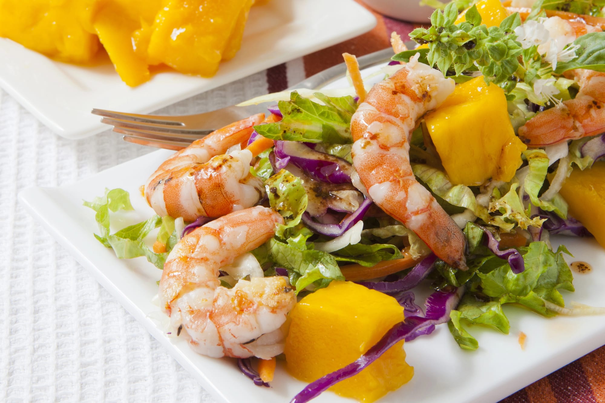 Mango, Prawn and Basil Salad