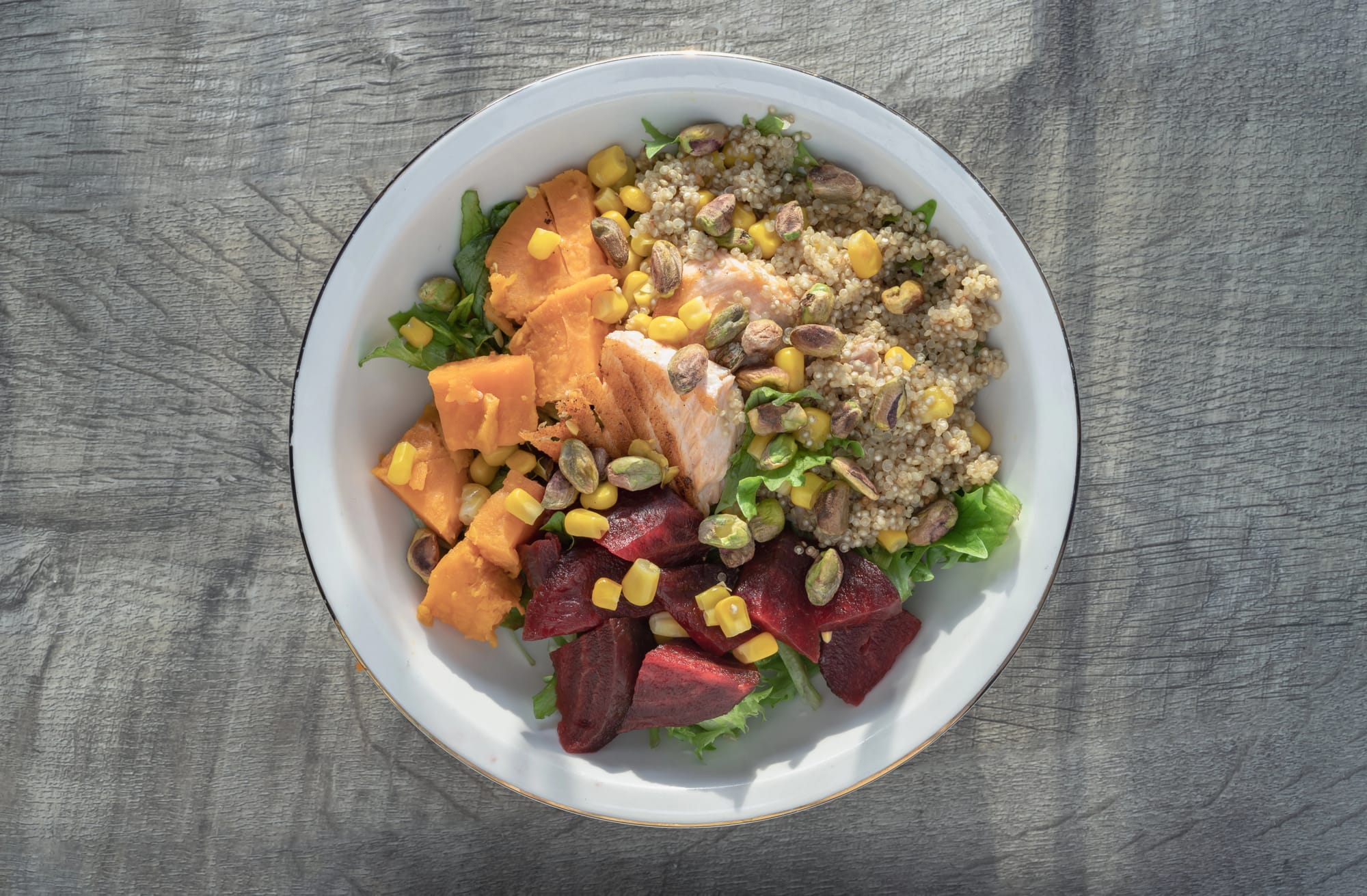 Gluten-Free Quinoa with Harissa Root Vegetables