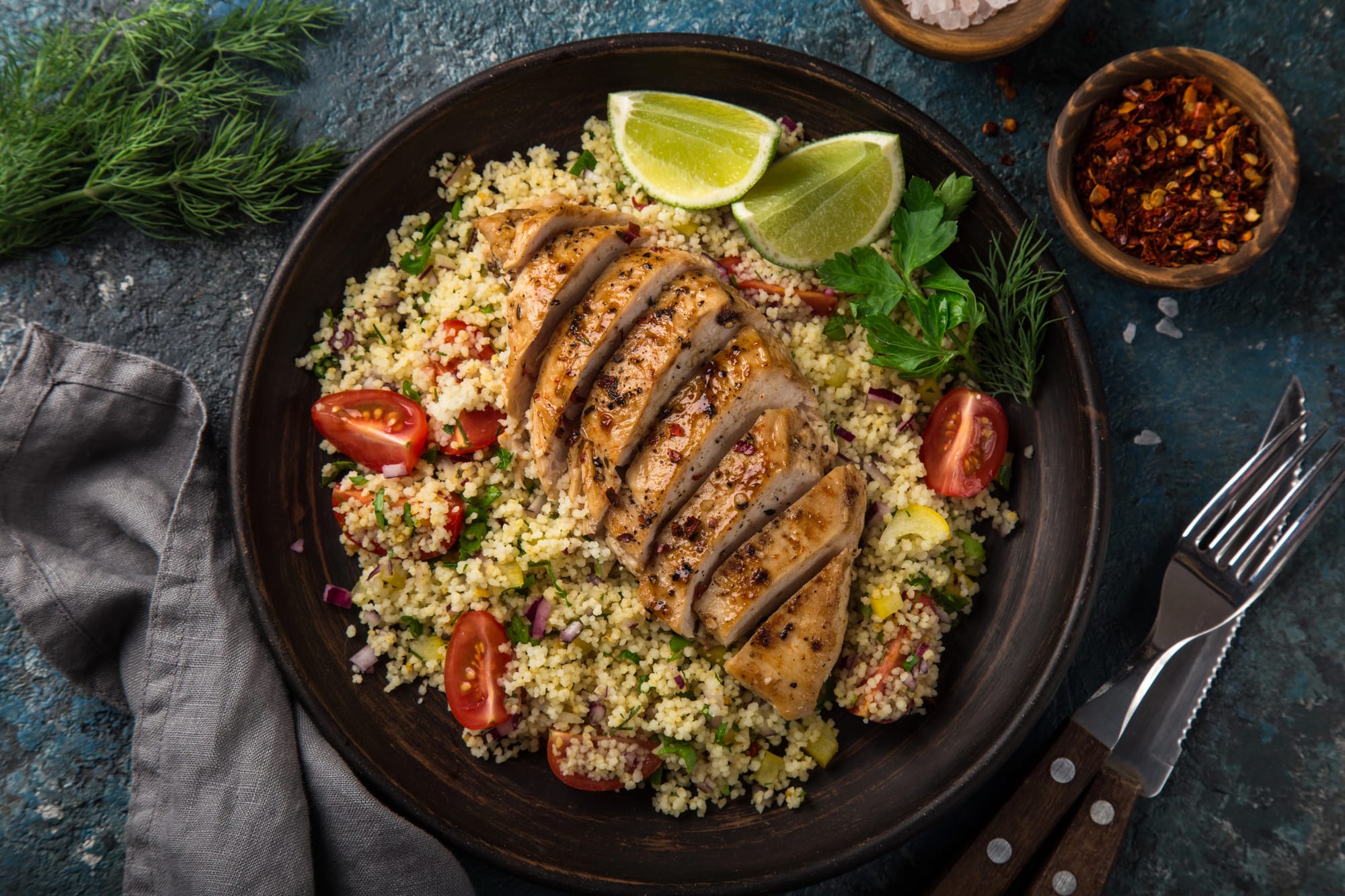 Chicken with Apricots and Couscous