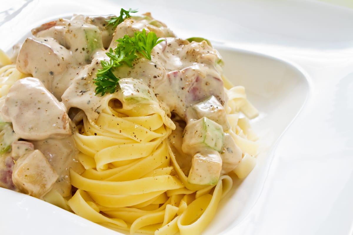 Creamy Chicken Tagliatelle