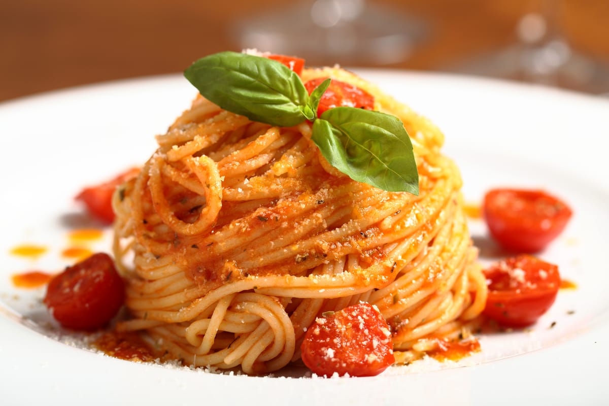 Spaghetti with Salsa Crudo