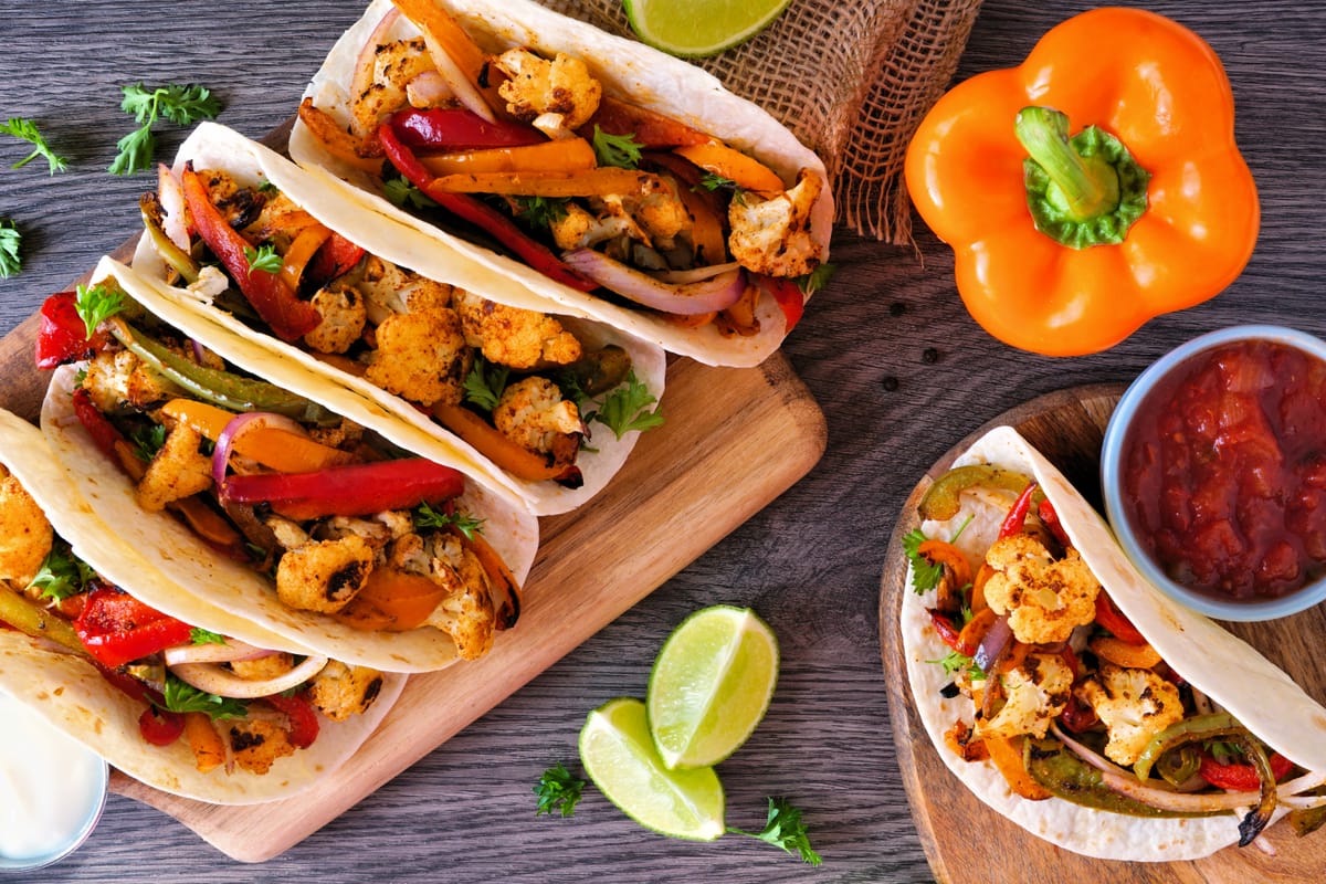 Spicy Tofu Fajitas