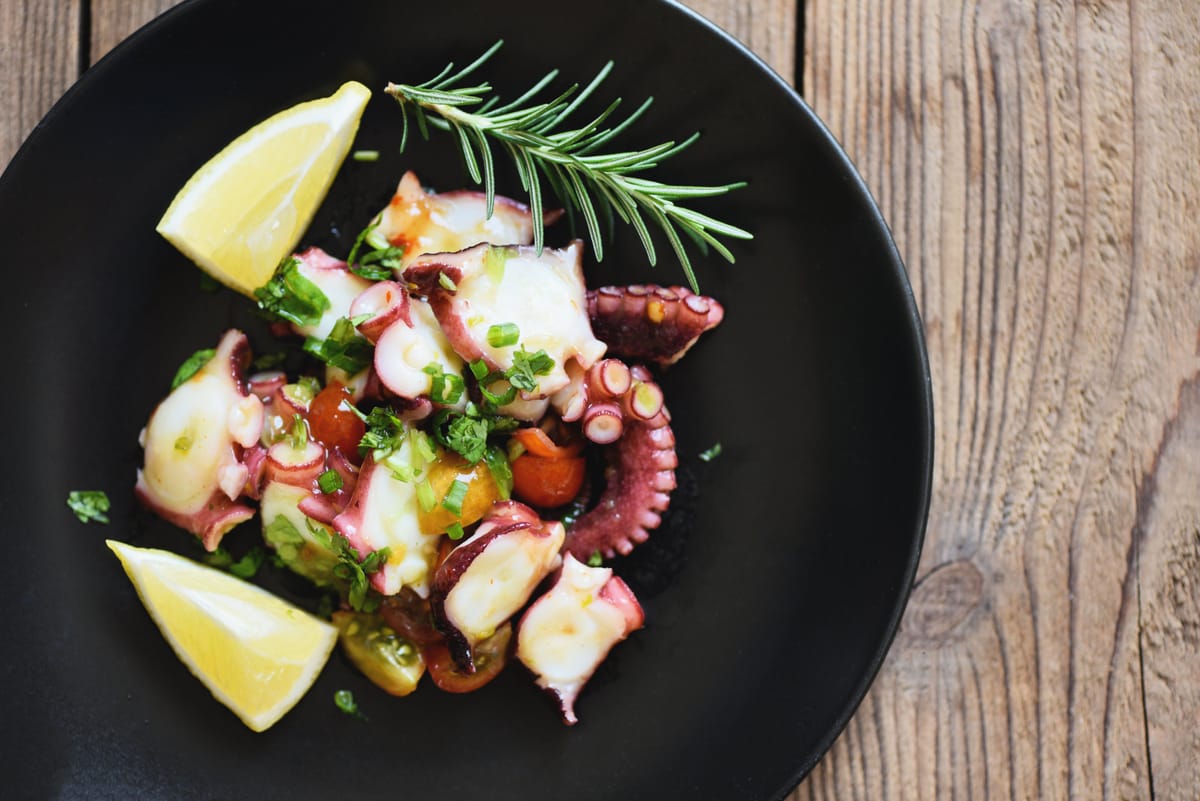 Squid and Caper Salad