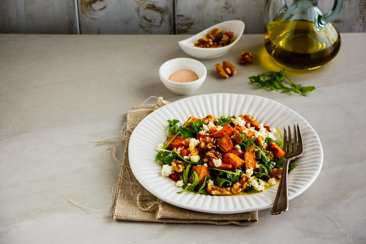 Potato Salad with Feta and Chorizo