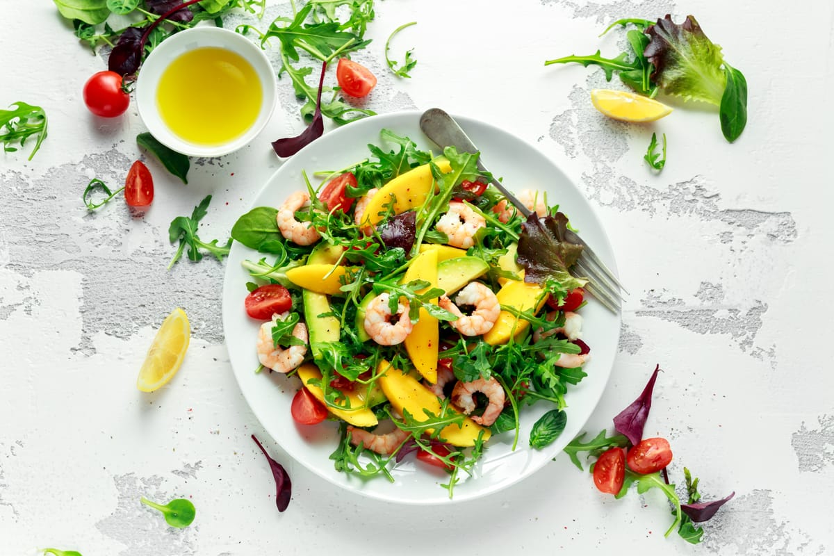 Prawn and Spicy Mango Salad