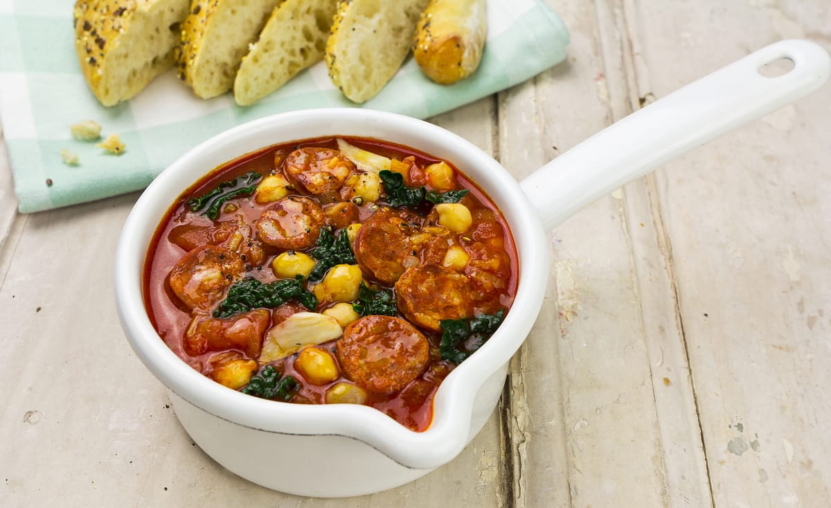 Spanish Chorizo and Kale Soup