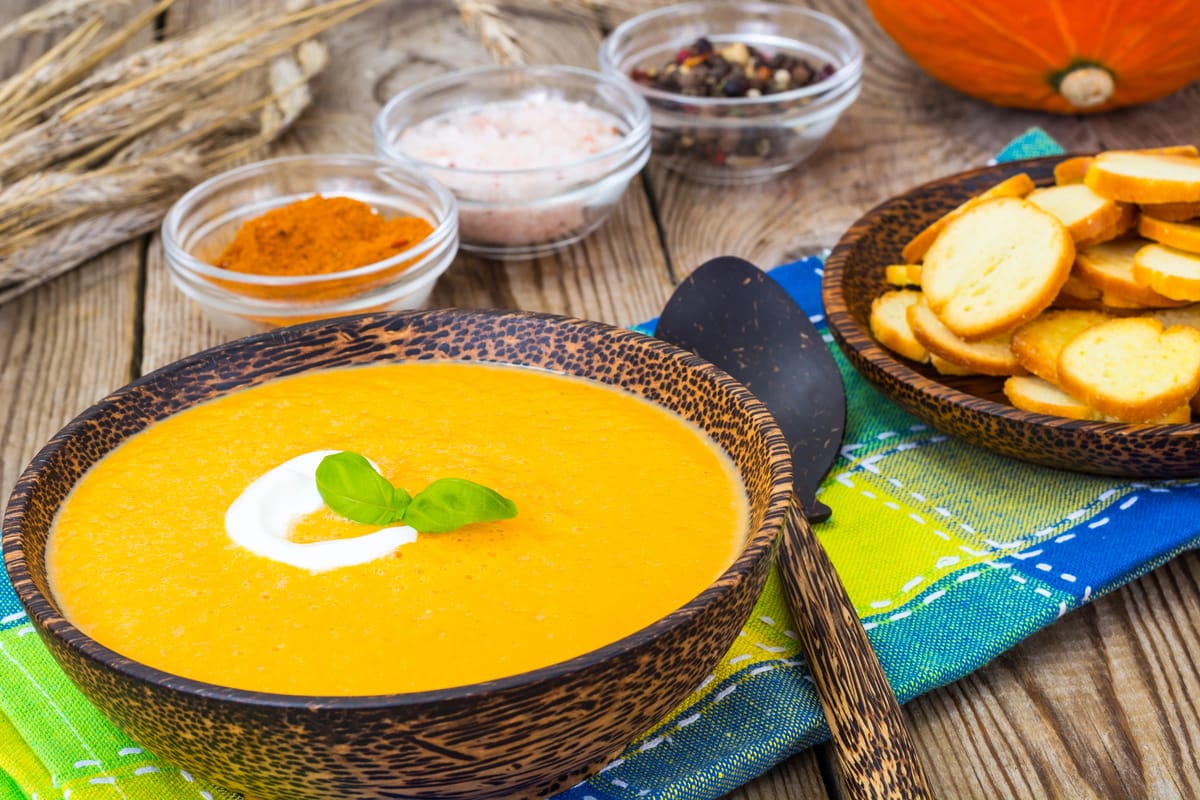 White Miso And Sweet Potato Soup