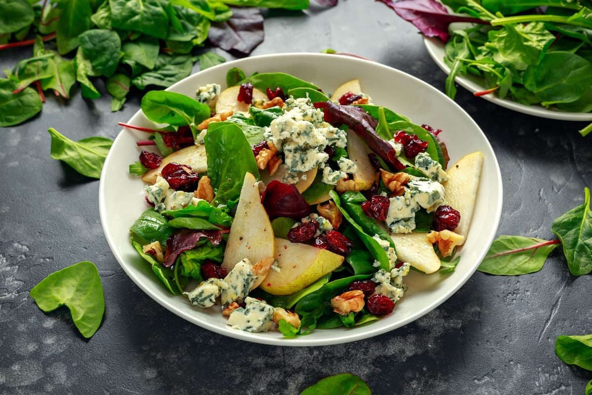 Goat’s Cheese, Pear And Bacon Salad