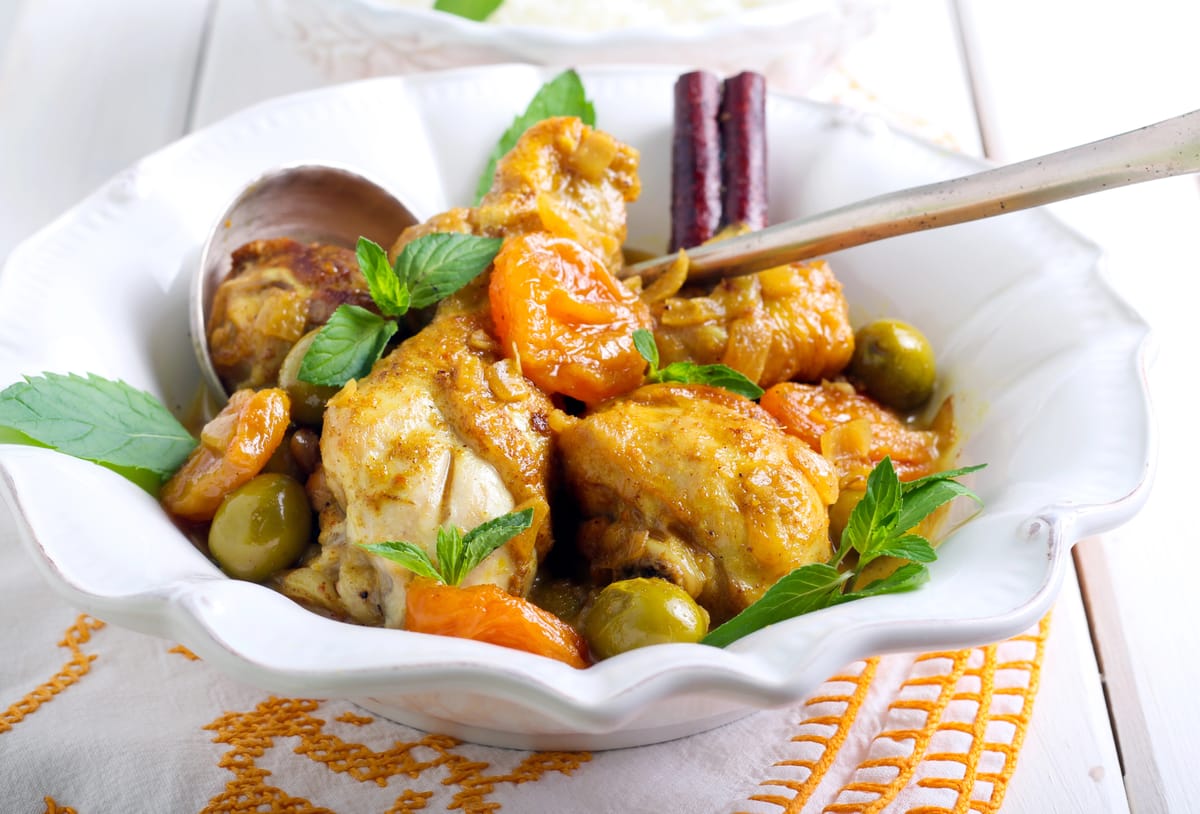 Moroccan Chicken With Apricots