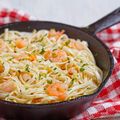 Speedy Garlic Prawn Linguine Recipe