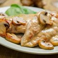 (Relatively) Healthy Chicken in Cream and Mushroom Sauce Recipe