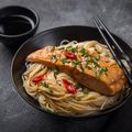 Coconut and Salmon Noodle Salad