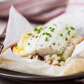 Easy Poached Sea Bass in Cream Sauce Recipe