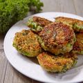 Kale, Pea, and Ricotta Fritters