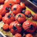 Roasted Balsamic and Chilli Tomatoes Side