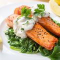 Salmon in Tarragon and Cream Sauce