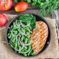 Roast Chicken Breast with Leek ‘n’ Beans