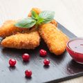 Breaded Cheese with Berry Compote