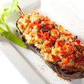 Roquefort Stuffed Eggplant