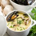 Summer Vegetable and Mussel Soup