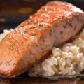 Baked Salmon and Chorizo-spiked Rice