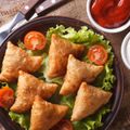 Turkey and Spinach Samosas