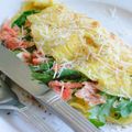 Smoked Salmon and Herbs Omelette