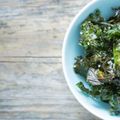 Garlic Kale Chips for Sharing