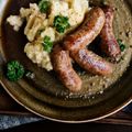 Sausage with Blue Cheese Mash