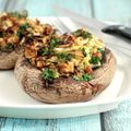 Brie and Cranberry Stuffed Mushrooms