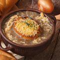 Quick French Onion Soup with Cheddar Croutons