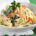 Smoked Salmon Spaghetti