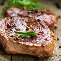 Sage Sirloin with Garlic Roasties