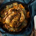 Roast Chicken with Melted Onions and Tarragon