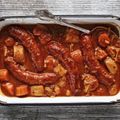 Sausage, Bean, and Roasted Med Veg Casserole