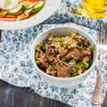 Wild Rice Salad with Mushrooms and Pomegranate