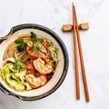 Noodles with Ginger and Prawns